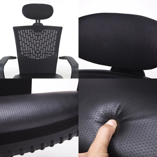 Korean Black Office Chair Ergonomic Chill Deals499