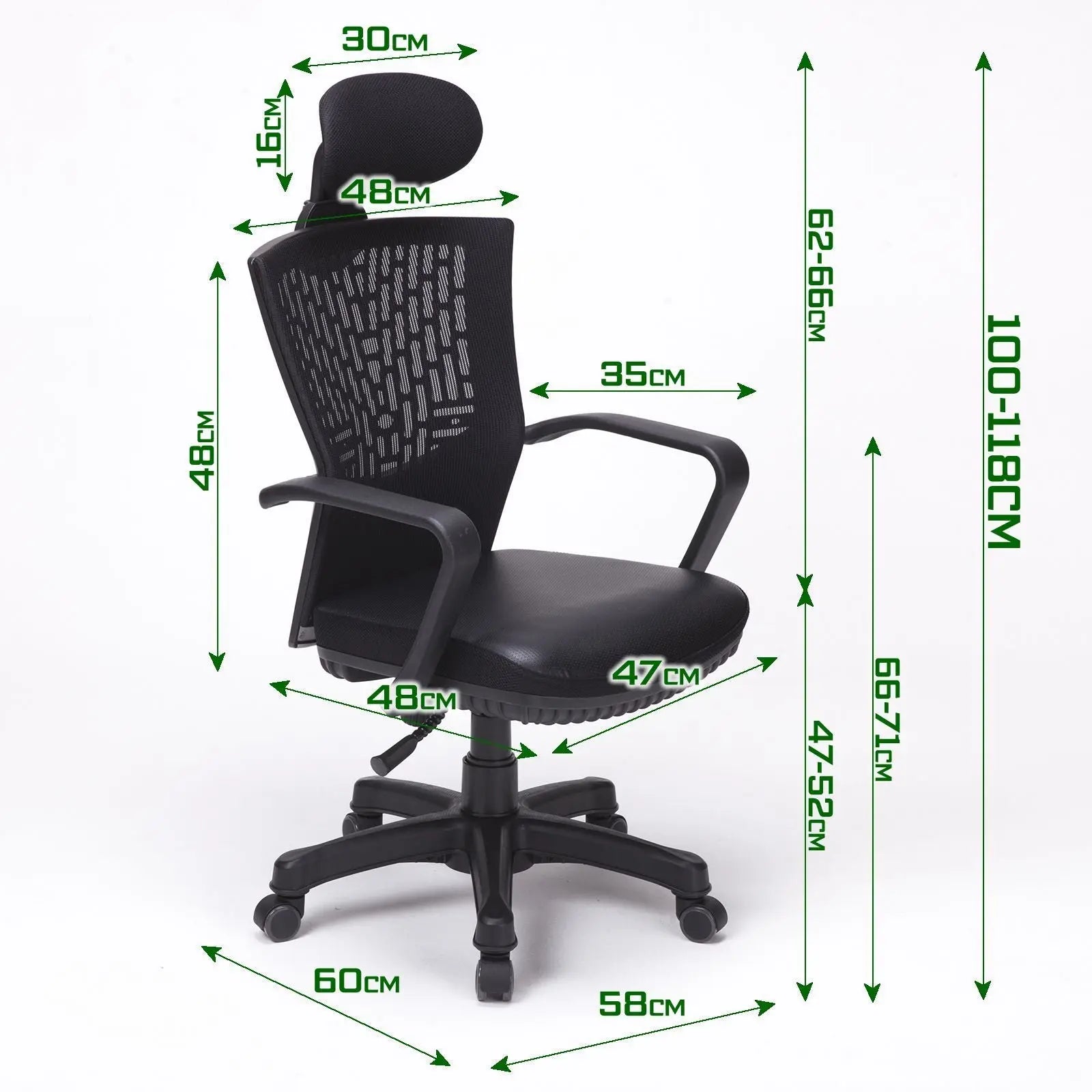 Korean Black Office Chair Ergonomic Chill Deals499