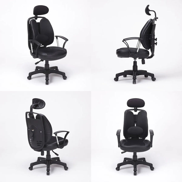 Korean Black Office Chair Ergonomic SUPERB Deals499