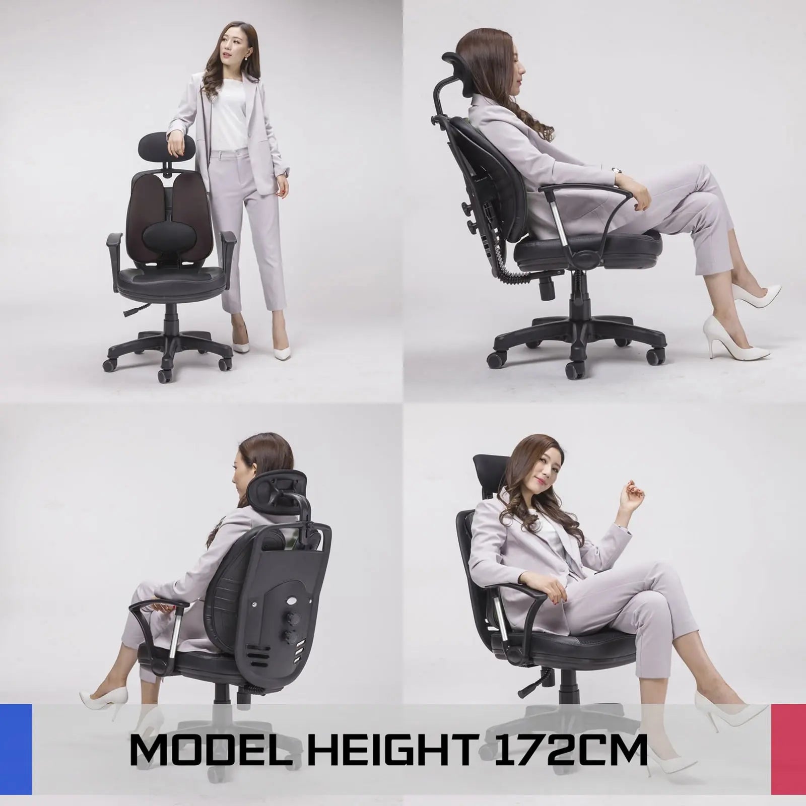 Korean Grey Office Chair Ergonomic SUPERB Deals499