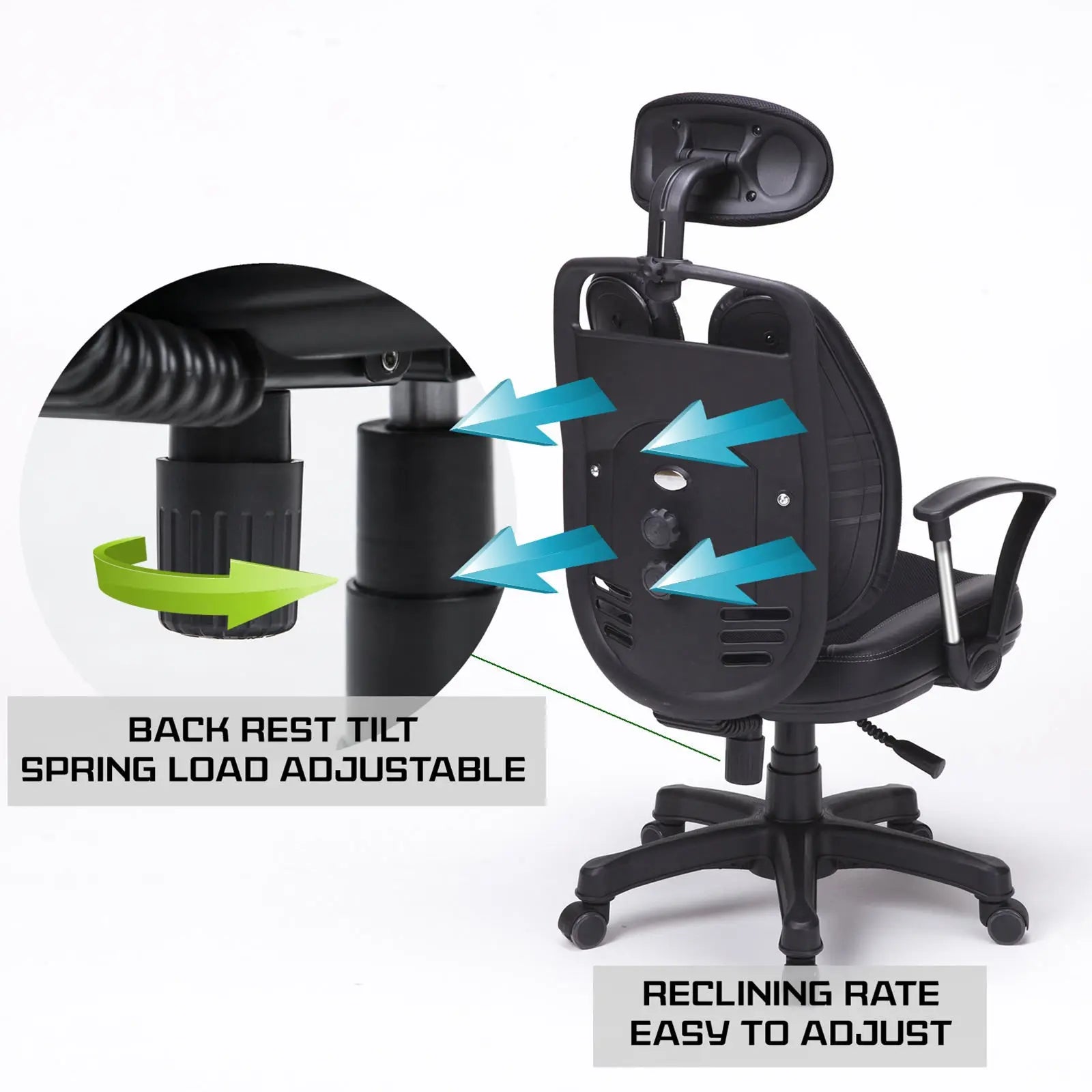 Korean Grey Office Chair Ergonomic SUPERB Deals499
