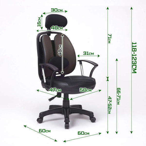 Korean Grey Office Chair Ergonomic SUPERB Deals499