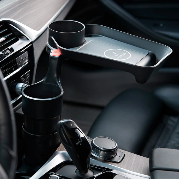 Kustom 10W Car Cup Holder Extension Fast Wireless Charger Tray Deals499