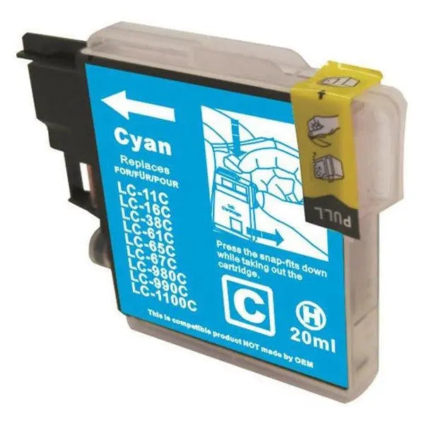 LC38 LC67 Cyan Compatible Inkjet Cartridge BROTHER