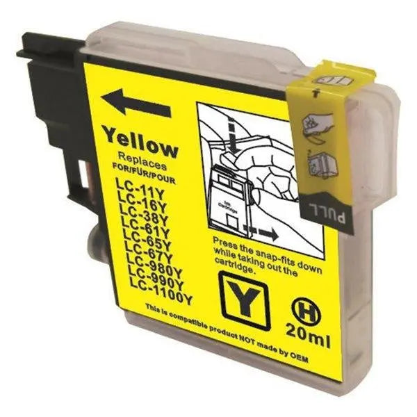 LC38 LC67 Yellow Compatible Inkjet Cartridge BROTHER