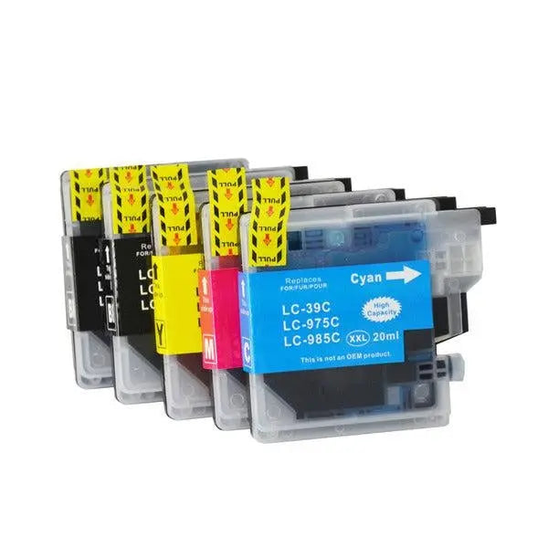 LC39 Compatible Inkjet Cartridge Set  5 Ink  Cartridges [Boxed Set] BROTHER