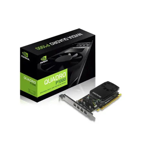 LEADTEK nVidia Quadro P1000 PCIe Workstation Card 4GB DDR5 4xmDP 4x5120x2880@60Hz 128-Bit 82GB/s 640 Cuda Core Single Slot Low Profile (126P9000200) LEADTEK
