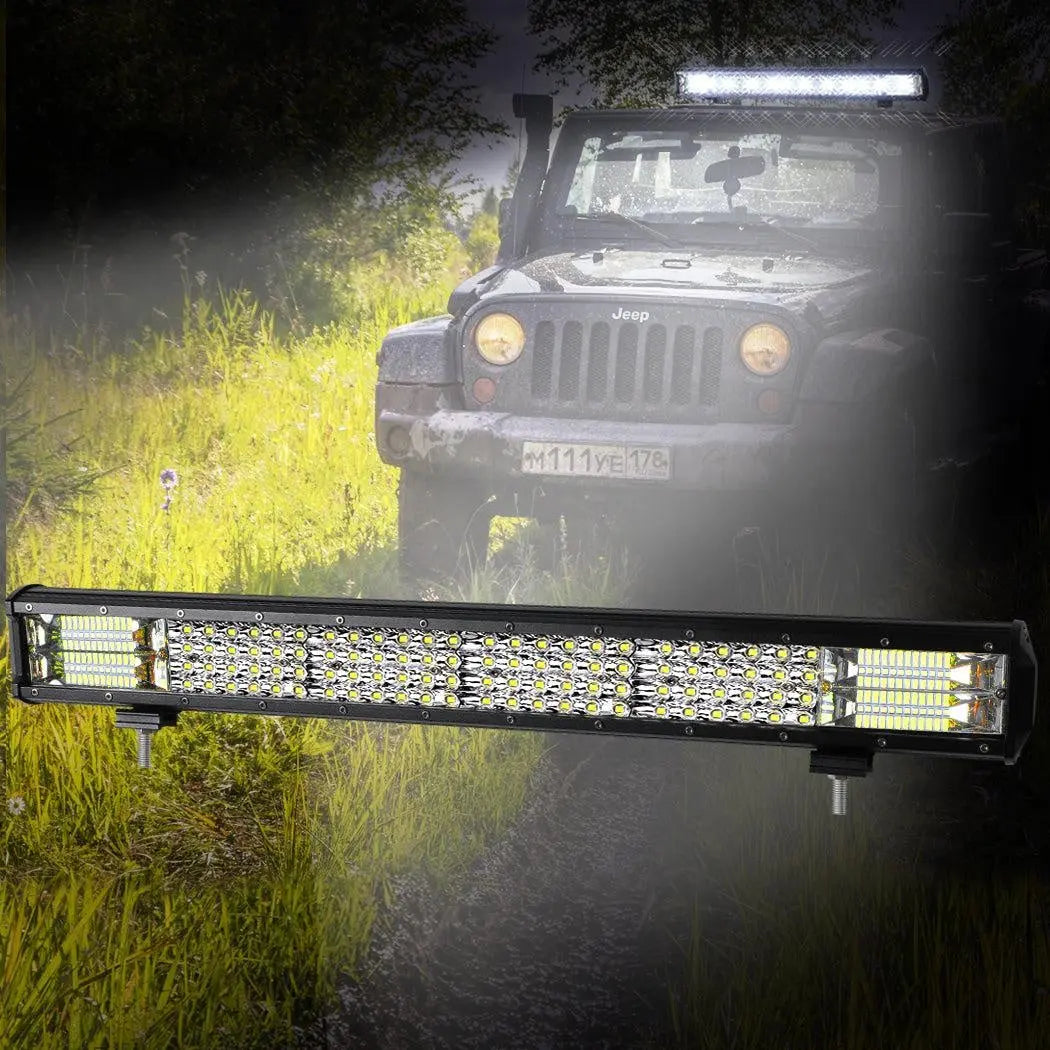 LED Light Bar Work Flood Spot Beam Lamp Offroad Caravan Camping Strip Lights360W Deals499