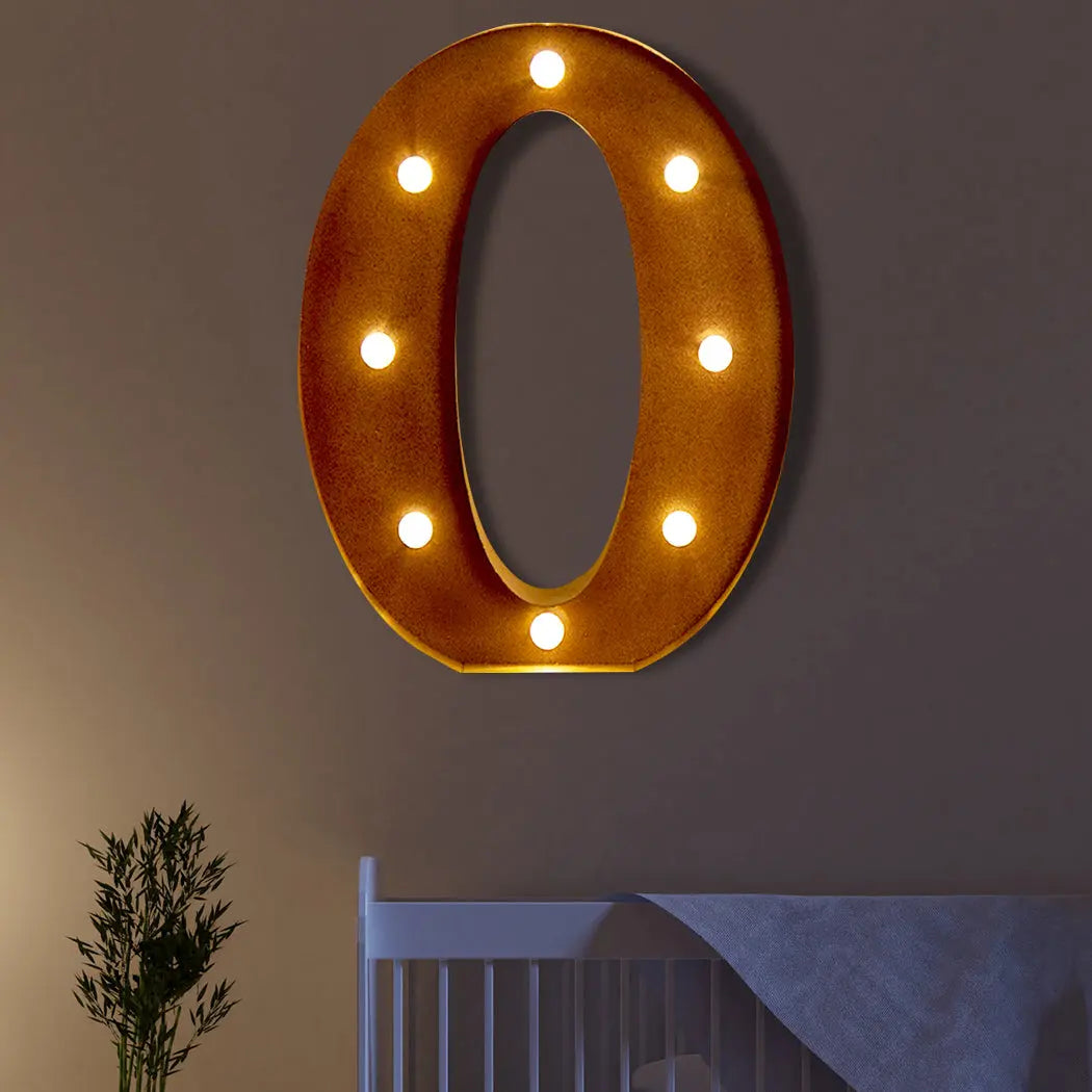 LED Metal Letter Lights Free Standing Hanging Marquee Event Party D?cor Letter O Deals499