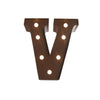 LED Metal Letter Lights Free Standing Hanging Marquee Event Party D?cor Letter V Deals499
