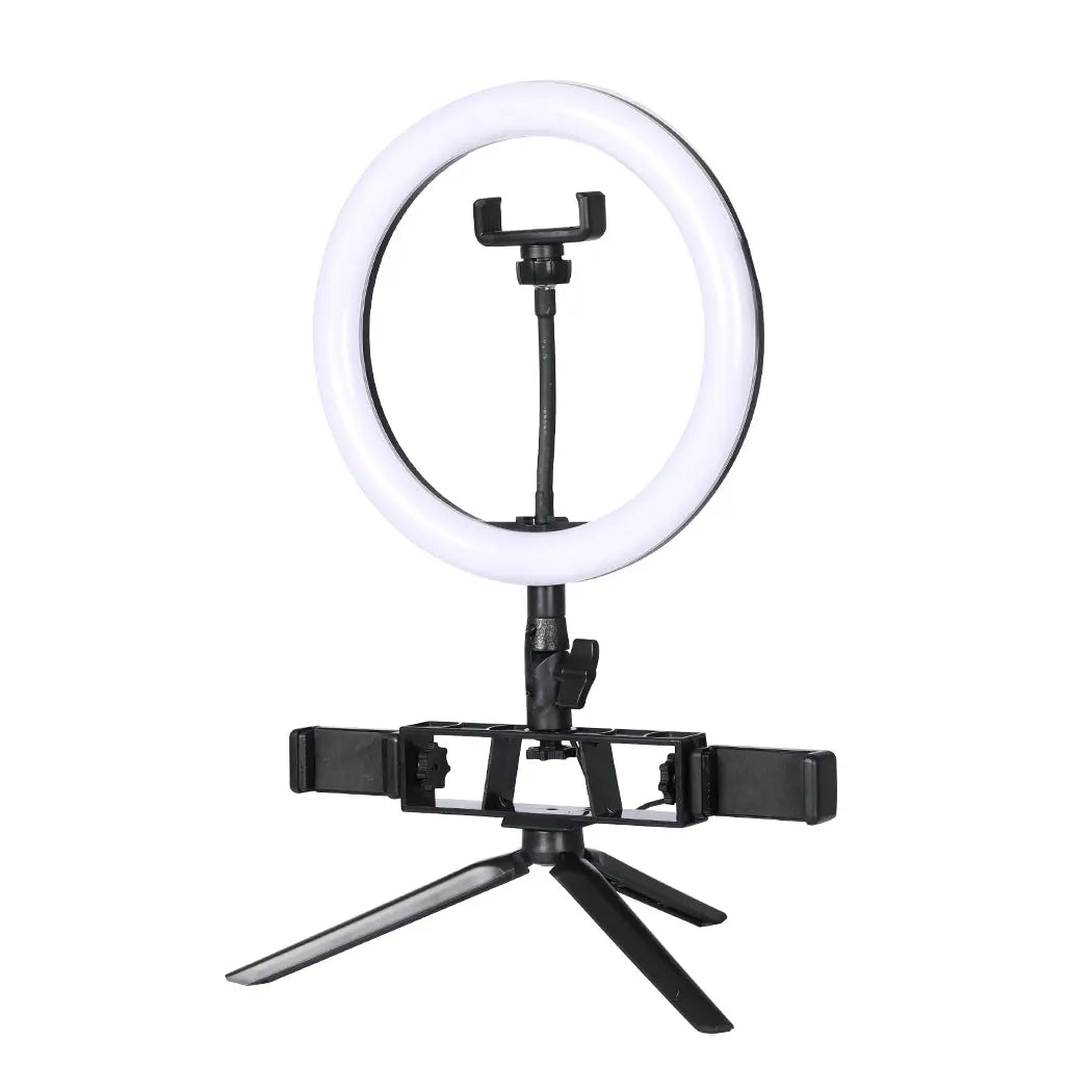 LED Ring Light with Tripod Stand Phone Holder Dimmable Studio Photo Makeup Lamp Type2 Deals499