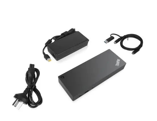 LENOVO ThinkPad Hybrid USB-C with USB-A Dock - Docking station - USB-C - 2 x HDMI, 2 x DP - GigE - 135 Watt - for Tablet 10; ThinkPad E480; L380; L380 LENOVO