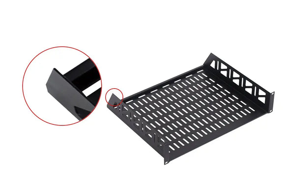 LINKBASIC Cantilever 2RU 375mm Deep Fixed Shelf Suitable with 19' 450mm Deep Cabinet only LINKBASIC