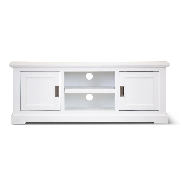 Laelia ETU Entertainment TV Unit 160cm 2 Door Solid Acacia Wood Coastal - White Deals499