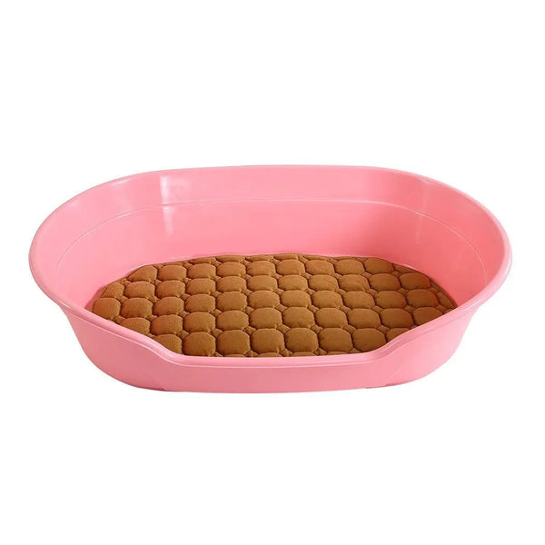 Large 85cm Plastic Pet Bed with Ventilation Holes Resting Plastic Dog Basket Deals499