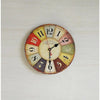Large Colourful Wall Clock Kitchen  Office Retro Timepiece Deals499