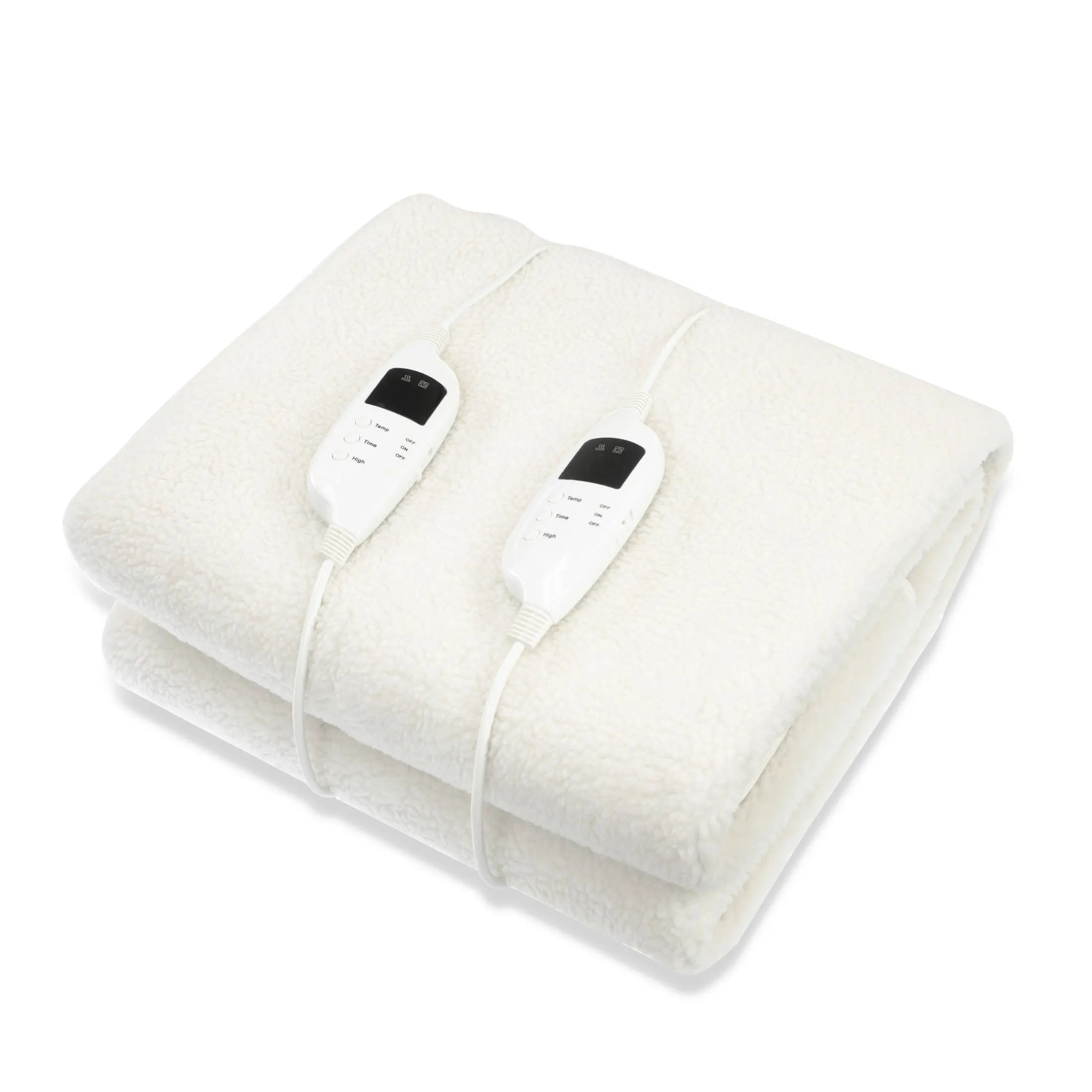 Laura Hill Heated Electric Blanket Double Size Fitted Fleece Underlay Winter Throw - White from Deals499 at Deals499