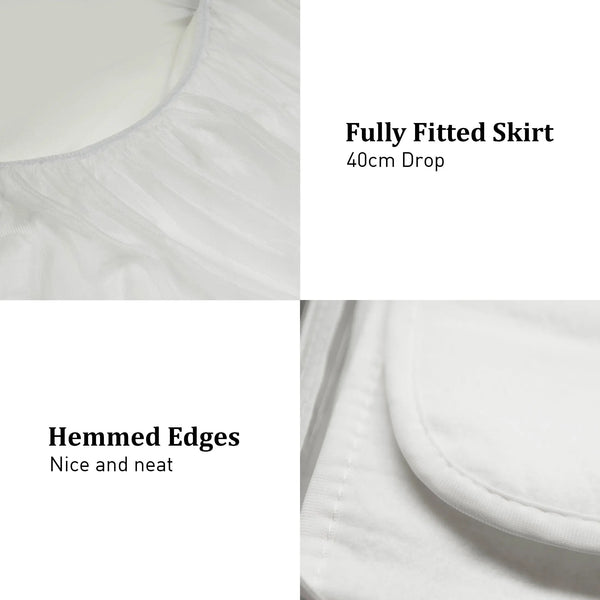 Laura Hill Heated Electric Blanket Double Size Fitted Fleece Underlay Winter Throw - White from Deals499 at Deals499