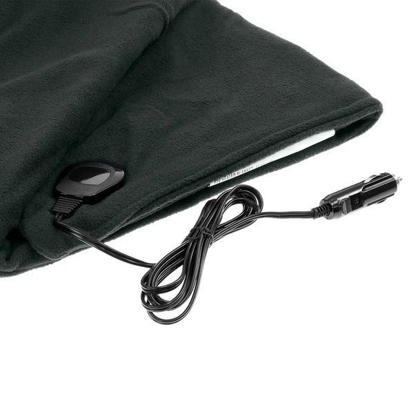 Laura Hill Heated Electric Car Blanket 150x110cm 12v - Black from Deals499 at Deals499