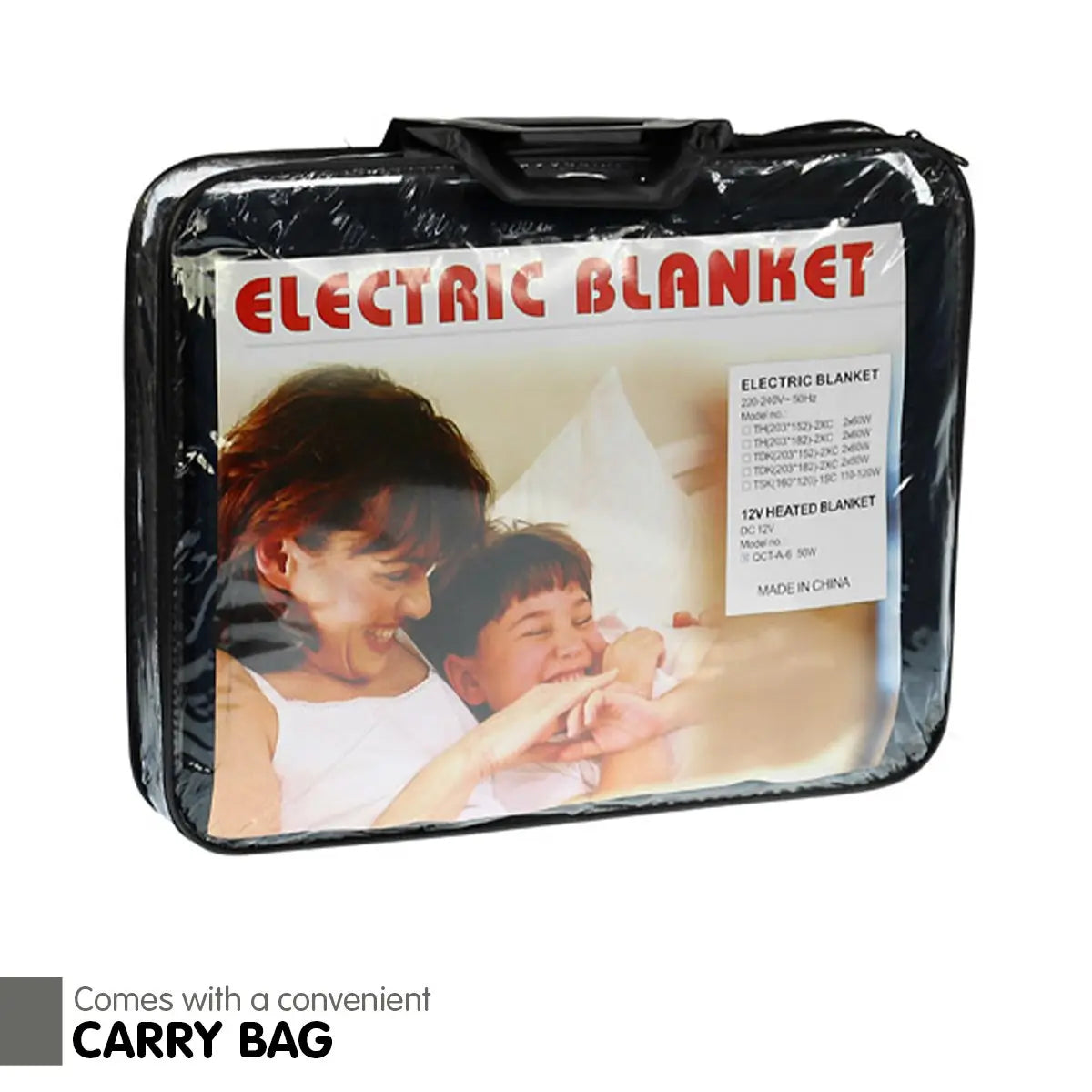 Laura Hill Heated Electric Car Blanket 150x110cm 12v - Black from Deals499 at Deals499