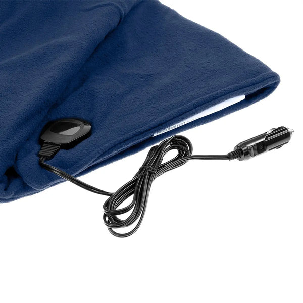 Laura Hill Heated Electric Car Blanket 150x110cm 12v - Navy Blue from Deals499 at Deals499