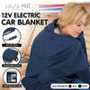 Laura Hill Heated Electric Car Blanket 150x110cm 12v - Navy Blue from Deals499 at Deals499