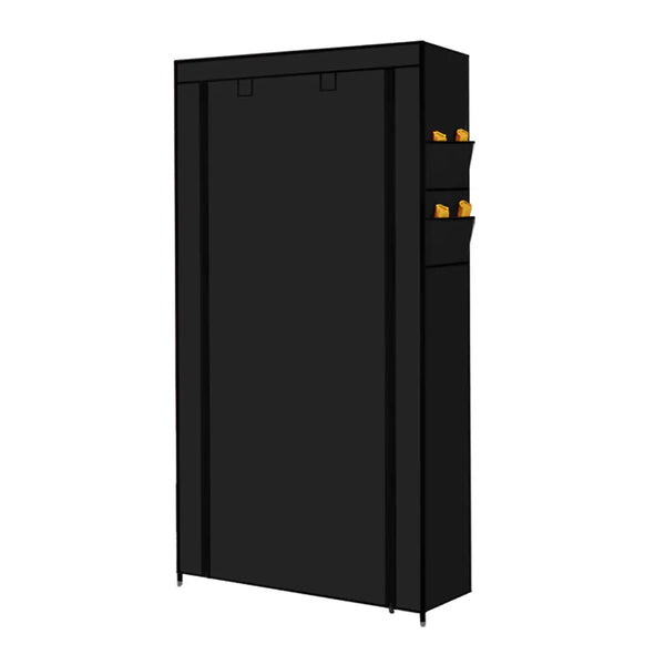 Levede 10 Tier Shoe Rack Portable Storage Cabinet Organiser Wardrobe Black Cover Deals499