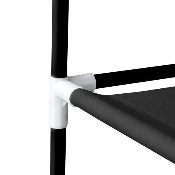 Levede 10 Tier Shoe Rack Portable Storage Cabinet Organiser Wardrobe Black Cover Deals499