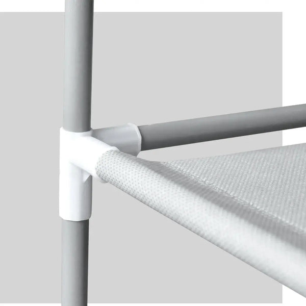 Levede 10 Tier Shoe Rack Portable Storage Cabinet Organiser Wardrobe Grey Cover Deals499