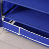 Levede 10 Tiers Shoe Rack Portable Storage Cabinet Organiser Wardrobe Blue Cover Deals499