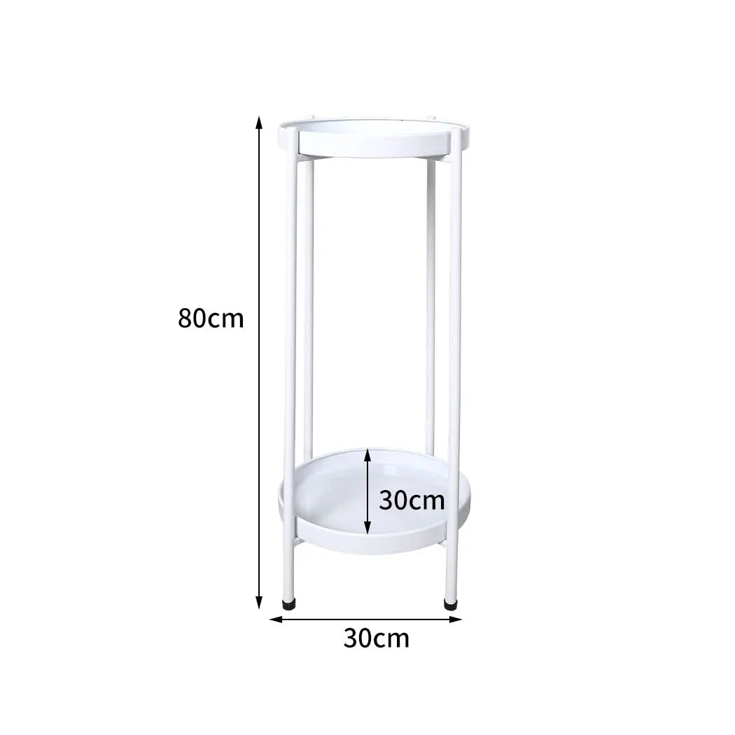 Levede 2 Tiers Plant Stand Outdoor Indoor Metal Flower Pot Rack Garden Shelf Deals499