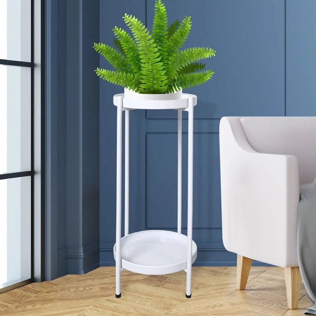 Levede 2 Tiers Plant Stand Outdoor Indoor Metal Flower Pot Rack Garden Shelf Deals499