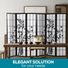 Levede 3 Panel Free Standing Foldable  Room Divider Privacy Screen Bamboo Print Deals499