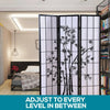 Levede 3 Panel Free Standing Foldable  Room Divider Privacy Screen Bamboo Print Deals499