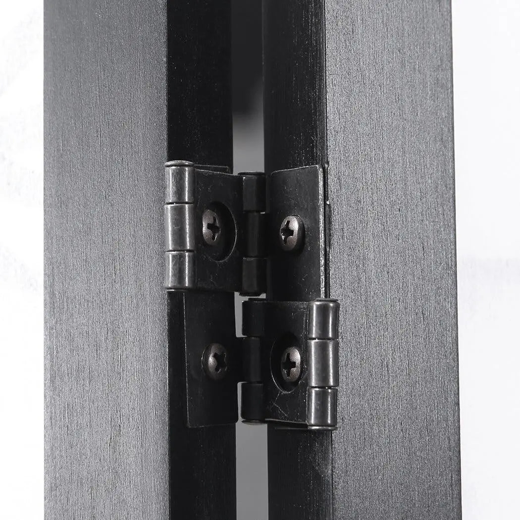 Levede 3 Panel Room Divider Privacy Screen Door Pine Wood Stand Fringe Deals499