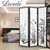 Levede 3 Panel Room Divider Privacy Screen Door Pine Wood Stand Fringe Deals499