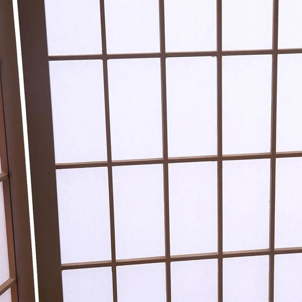 Levede 3 Panel Room Divider Screen Door Stand Privacy Fringe Wood Fold Grey Deals499