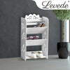 Levede 4 Tiers 43 Width Tilt Chic Hollow Shoe Rack Stand Storage Organiser Shelf Deals499
