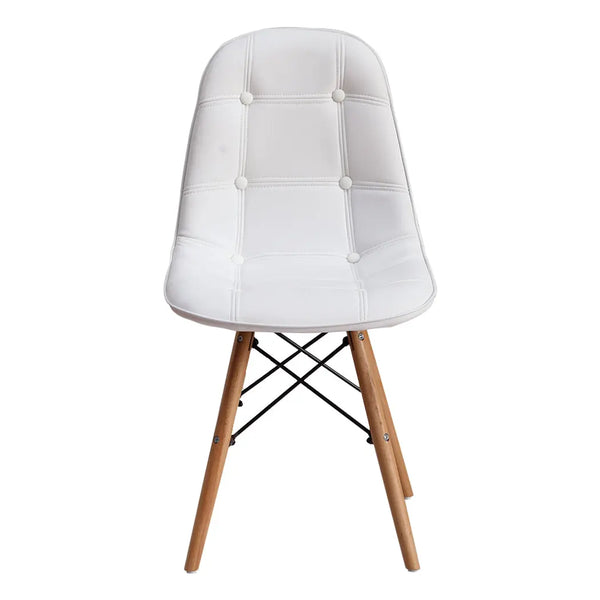 Levede 4x Retro Replica PU Leather Dining Chair Office Cafe Lounge Chairs Deals499