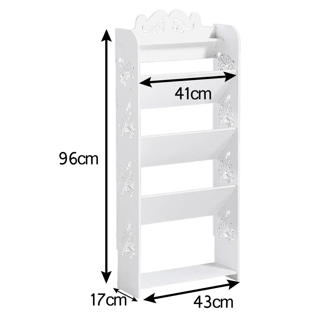 Levede 5 Tiers 43 Width Tilt Chic Hollow Shoe Rack Stand Storage Organiser Shelf Deals499