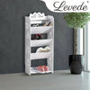 Levede 5 Tiers 43 Width Tilt Chic Hollow Shoe Rack Stand Storage Organiser Shelf Deals499