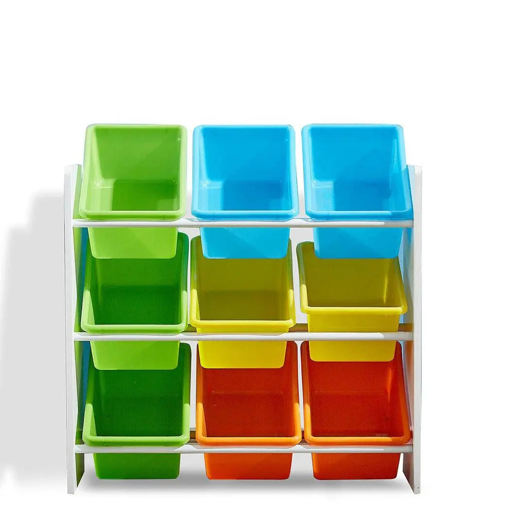 Levede 9 Bins Kids Toy Box Bookshelf Organiser Display Shelf Storage Rack Drawer Deals499