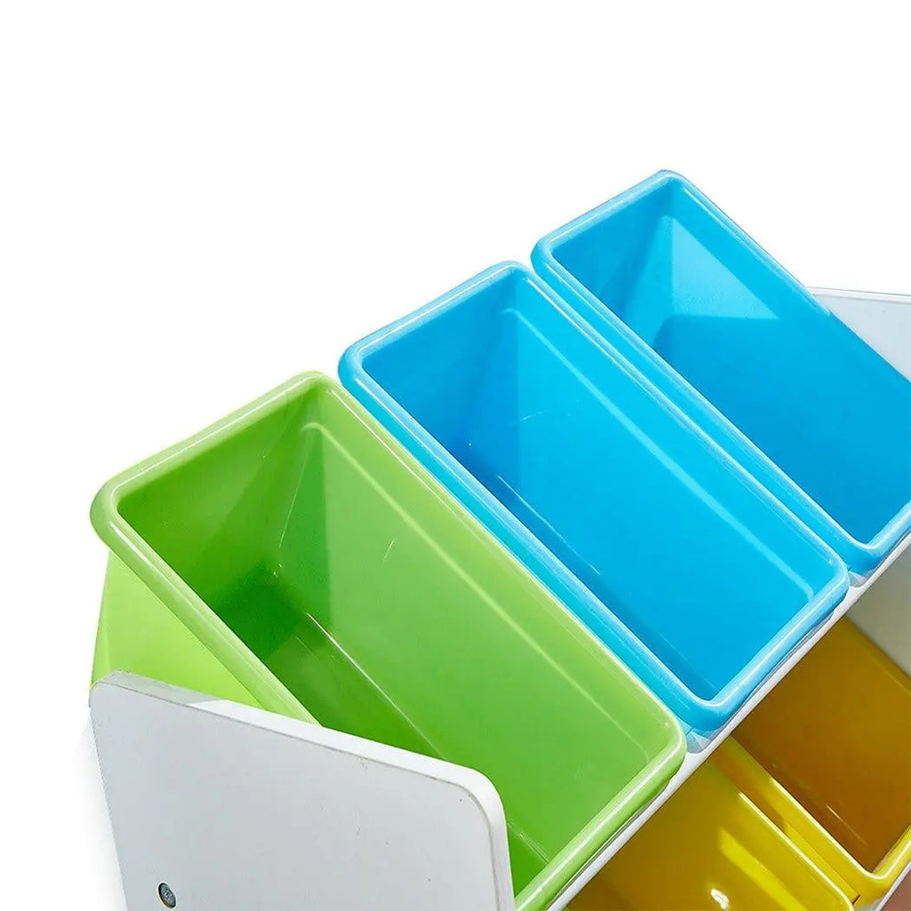 Levede 9 Bins Kids Toy Box Bookshelf Organiser Display Shelf Storage Rack Drawer Deals499