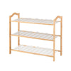 Levede Bamboo Shoe Rack Storage Wooden Organizer Shelf Stand 3 Tiers Layers 70cm Deals499