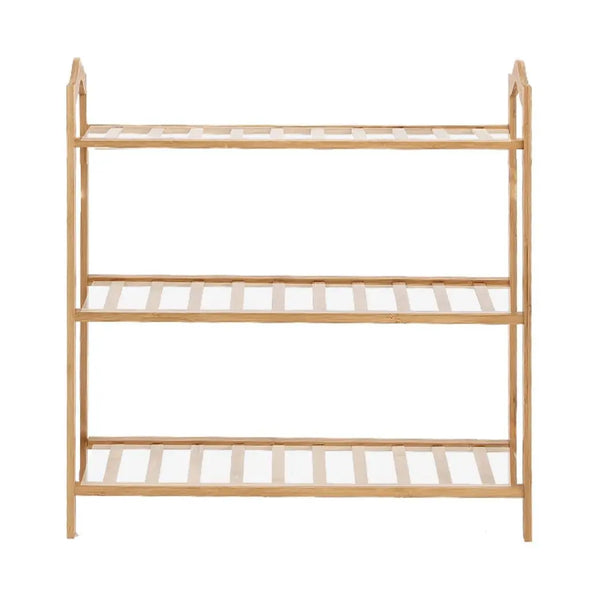 Levede Bamboo Shoe Rack Storage Wooden Organizer Shelf Stand 3 Tiers Layers 70cm Deals499