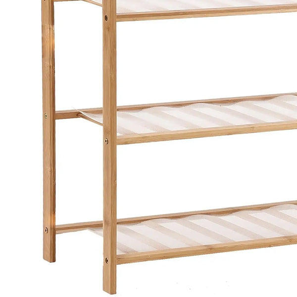 Levede Bamboo Shoe Rack Storage Wooden Organizer Shelf Stand 3 Tiers Layers 70cm Deals499