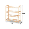 Levede Bamboo Shoe Rack Storage Wooden Organizer Shelf Stand 4 Tiers Layers 70cm Deals499