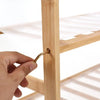 Levede Bamboo Shoe Rack Storage Wooden Organizer Shelf Stand 4 Tiers Layers 70cm Deals499