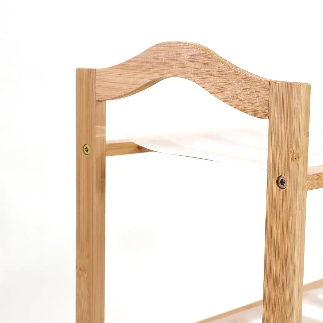 Levede Bamboo Shoe Rack Storage Wooden Organizer Shelf Stand 5 Tiers Layers 80cm Deals499