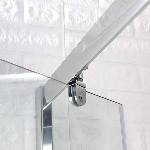 Levede Bath Shower Enclosure Screen Seal Strip Glass Shower Door 760x760x1900mm Deals499